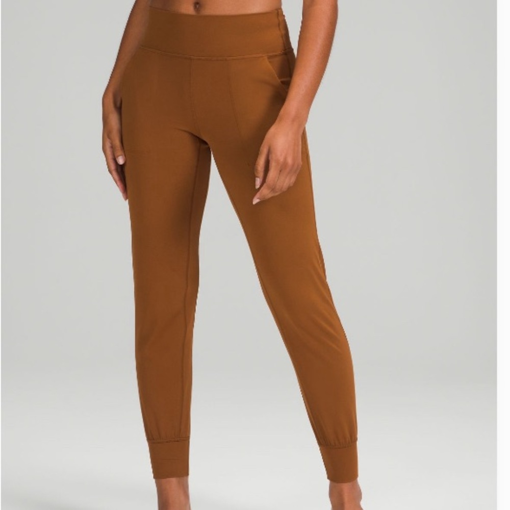 Lululemon high rise align joggers copper color